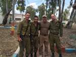 Three IDF soldiers with civilian