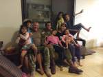 IDF soliders with children